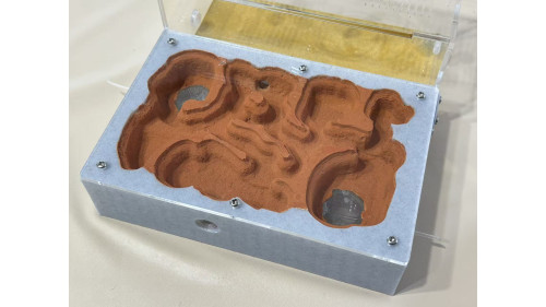 F5 Large cement (plaster) ant farm ( Marble color) (180 x 200 x 90mm) 