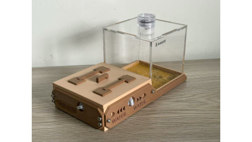 W3 farm + living area ( expandable farm) wood color