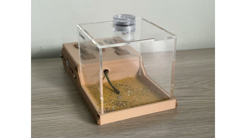 W3 farm + living area ( expandable farm) wood color