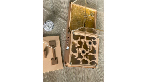 W3 farm + living area ( expandable farm) wood color