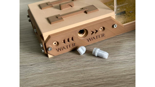 W3 farm + living area ( expandable farm) wood color