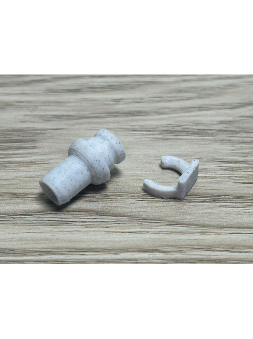 3D print Connect tube Screw and clip for 10mm hole
