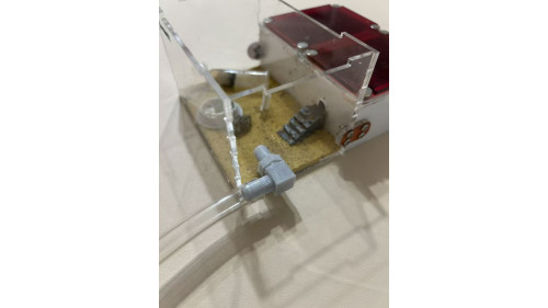 Connect L tube with nut