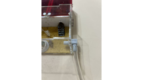 Connect L tube with nut