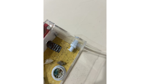 Connect L tube with nut