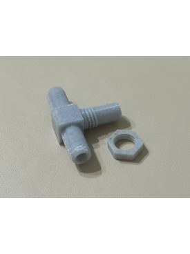 Connect T tube with nut