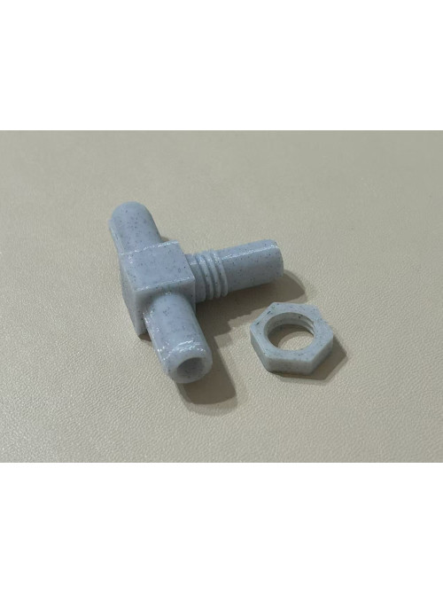 Connect T tube with nut