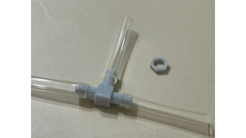 Connect T tube with nut